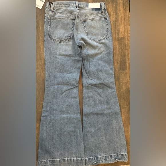 Re/Done Low Rise Bell Bottom Jeans Lake Blue - Picture 5 of 6